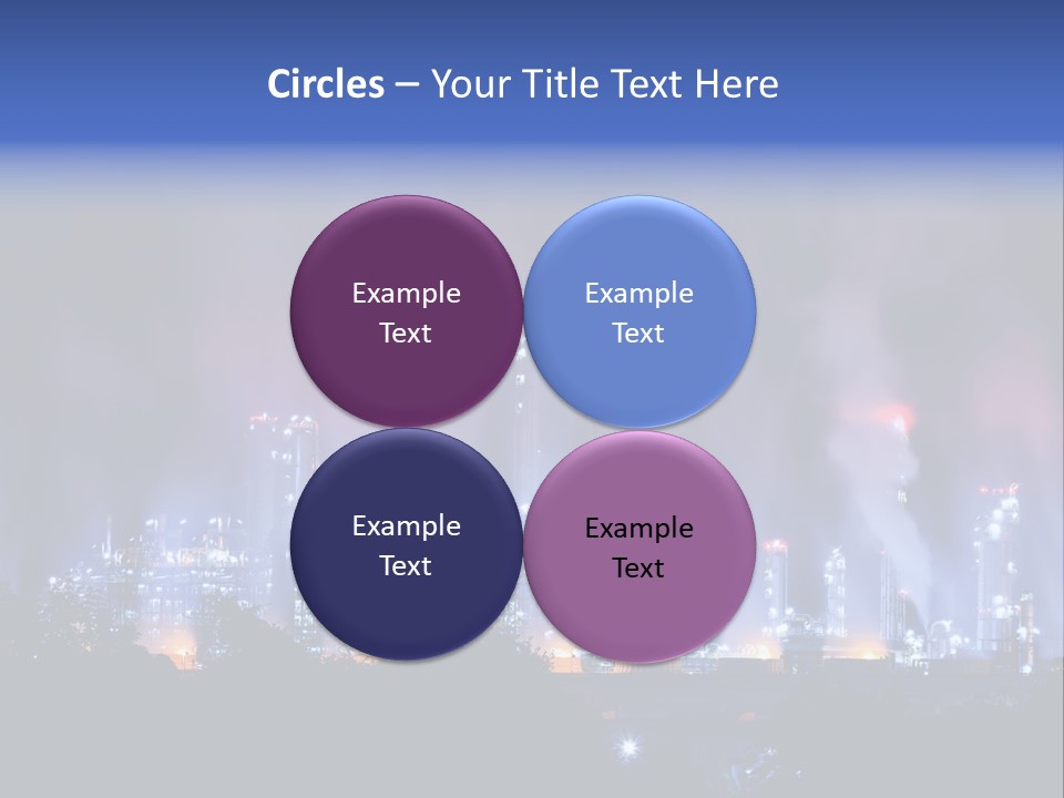 Equipment Smoke Blue PowerPoint Template