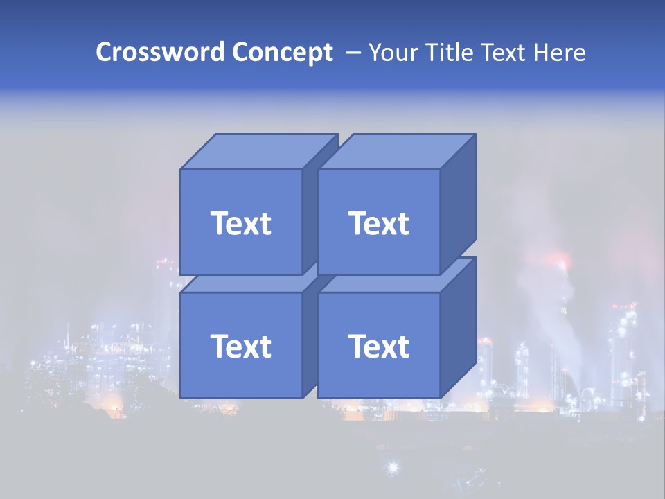 Equipment Smoke Blue PowerPoint Template