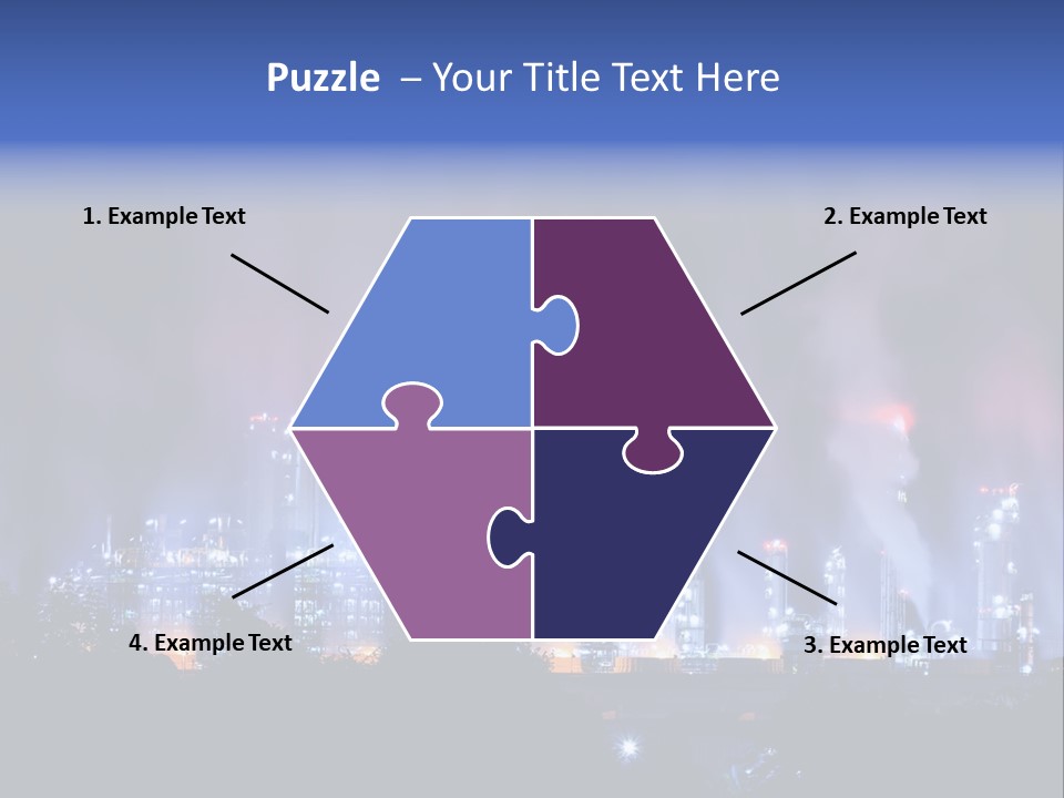 Equipment Smoke Blue PowerPoint Template