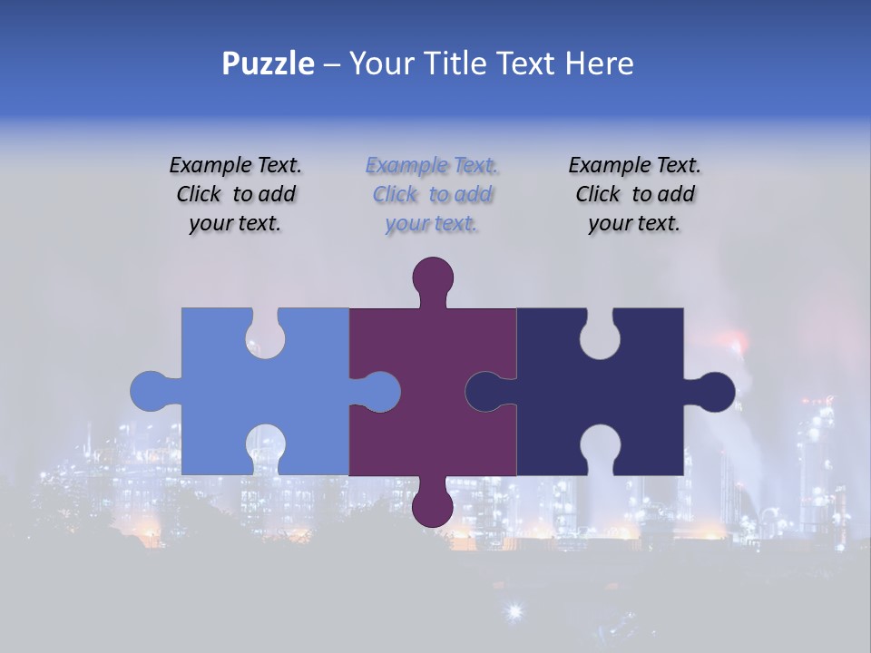 Equipment Smoke Blue PowerPoint Template