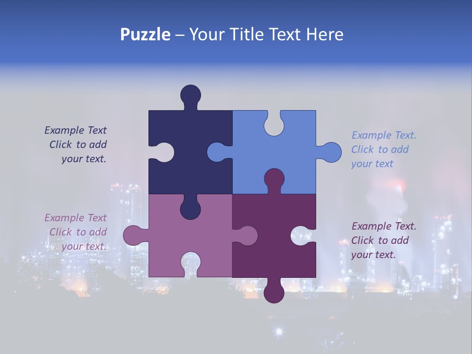 Equipment Smoke Blue PowerPoint Template