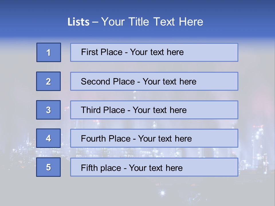 Equipment Smoke Blue PowerPoint Template