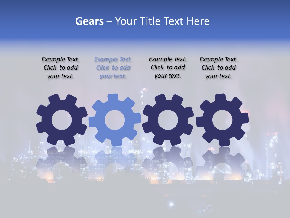 Equipment Smoke Blue PowerPoint Template