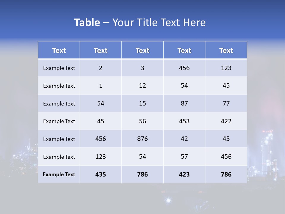 Equipment Smoke Blue PowerPoint Template