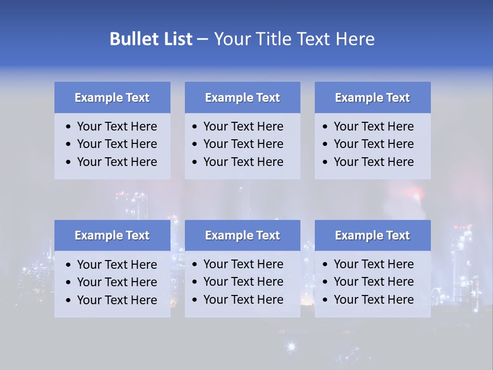 Equipment Smoke Blue PowerPoint Template