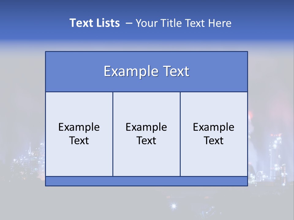 Equipment Smoke Blue PowerPoint Template