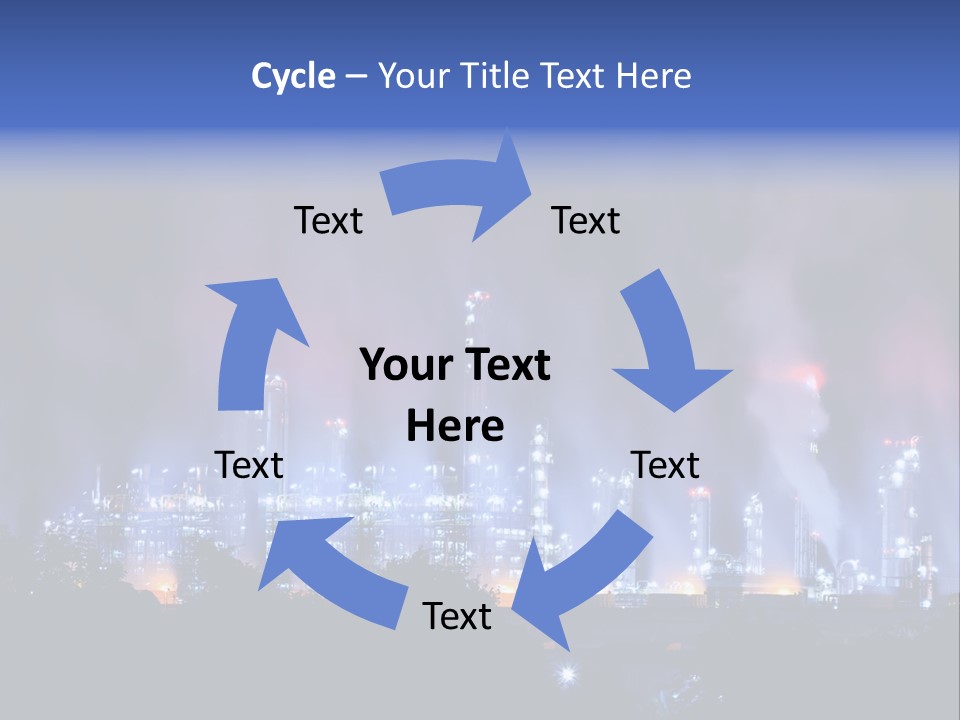 Equipment Smoke Blue PowerPoint Template
