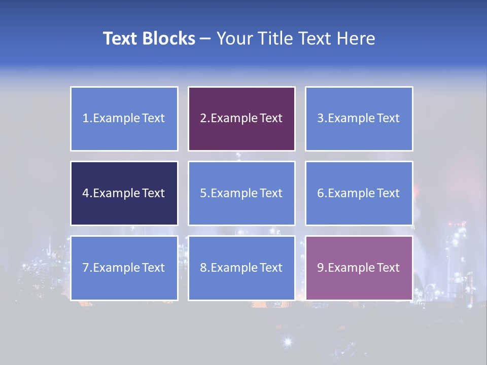 Equipment Smoke Blue PowerPoint Template
