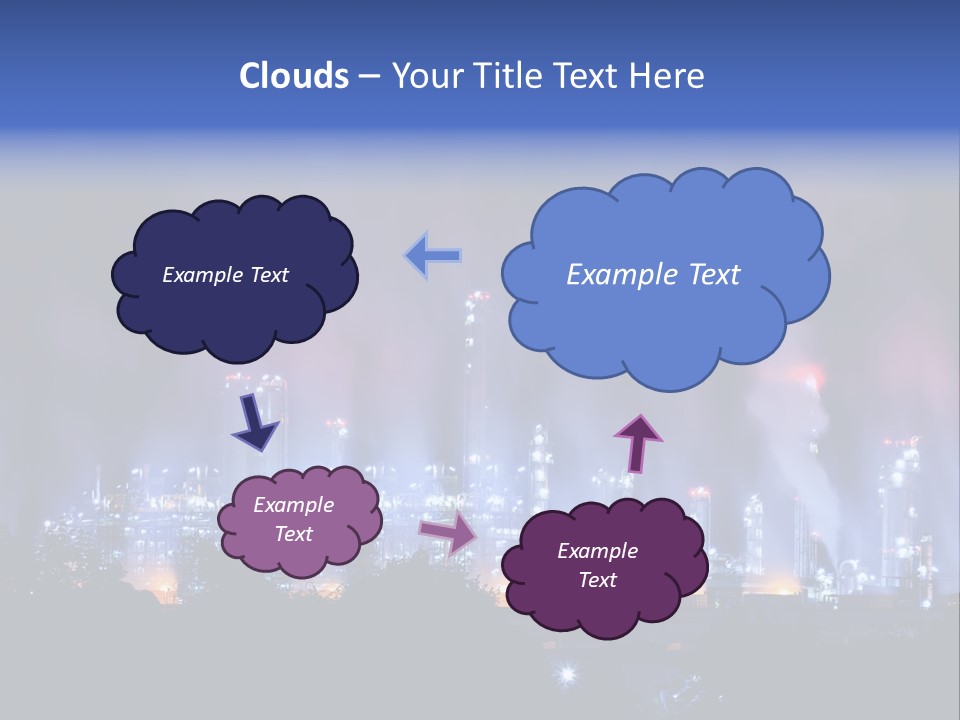 Equipment Smoke Blue PowerPoint Template