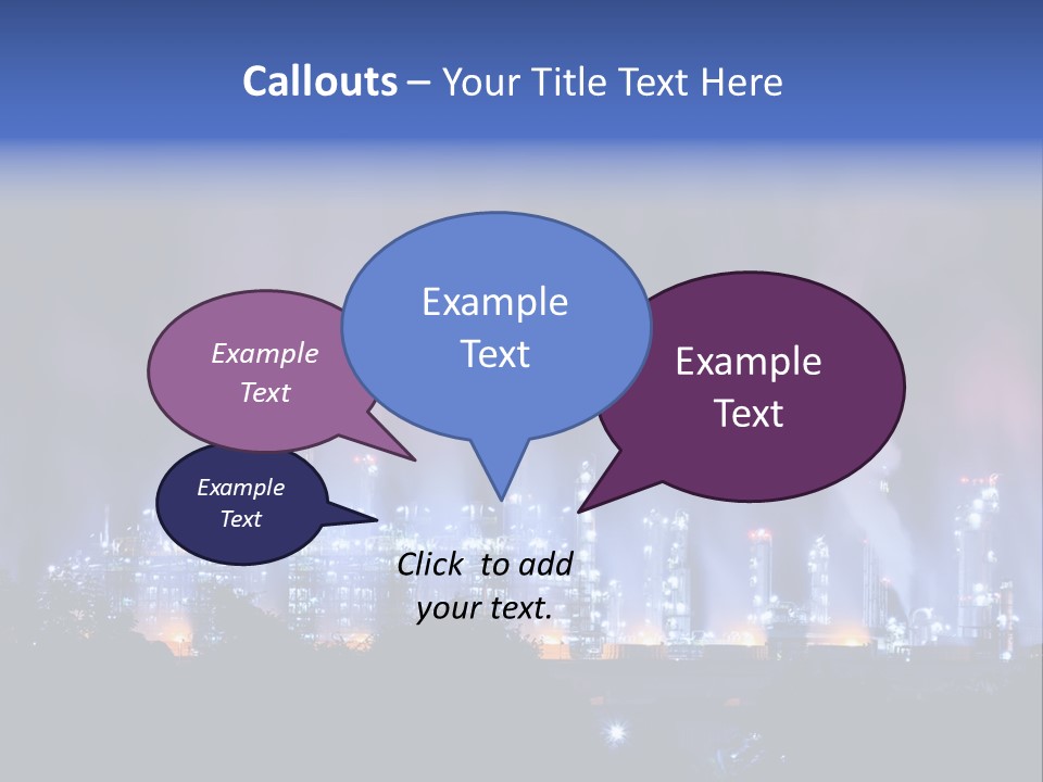 Equipment Smoke Blue PowerPoint Template