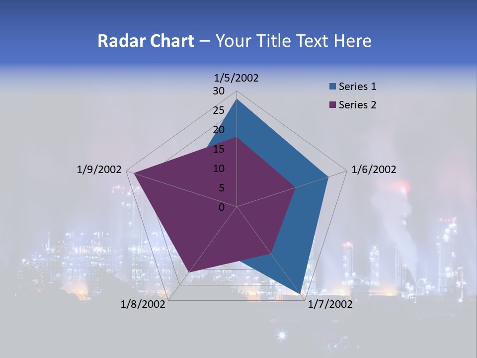 Equipment Smoke Blue PowerPoint Template