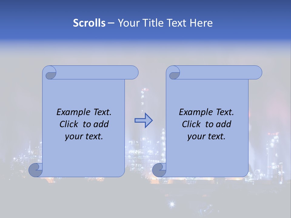 Equipment Smoke Blue PowerPoint Template