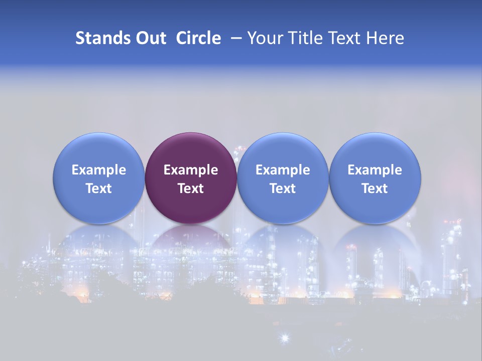 Equipment Smoke Blue PowerPoint Template