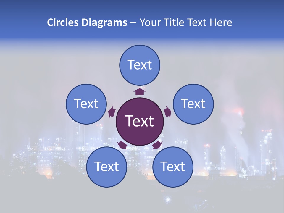 Equipment Smoke Blue PowerPoint Template