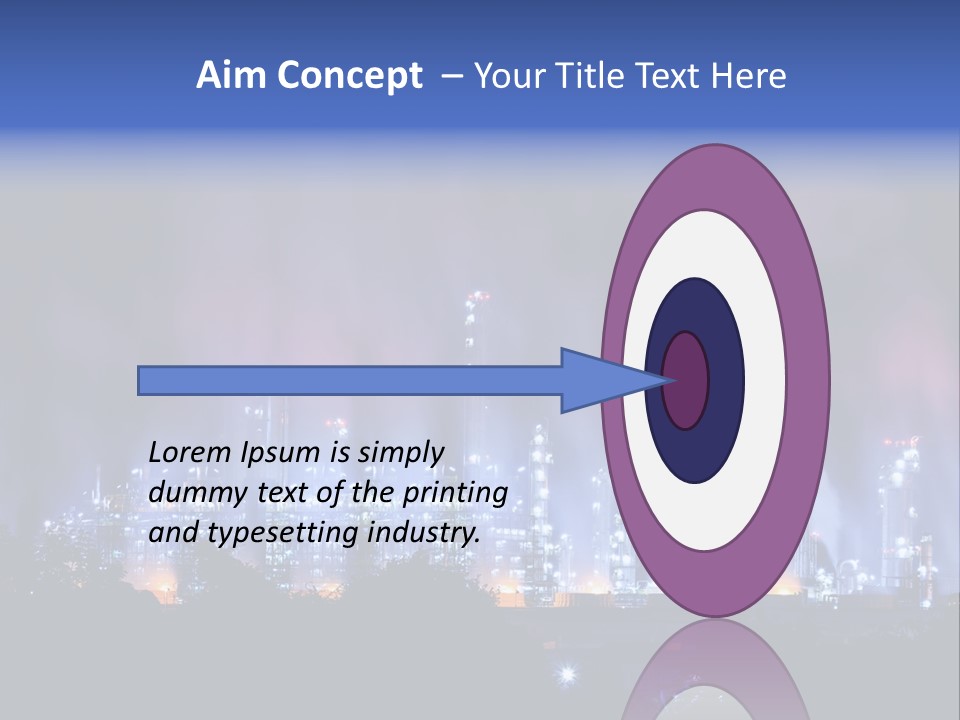 Equipment Smoke Blue PowerPoint Template