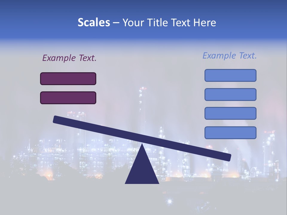 Equipment Smoke Blue PowerPoint Template