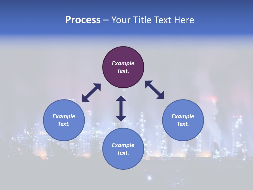 Equipment Smoke Blue PowerPoint Template
