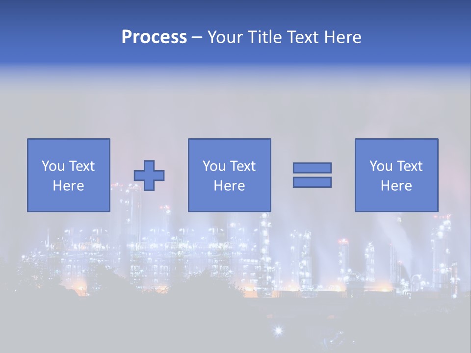 Equipment Smoke Blue PowerPoint Template