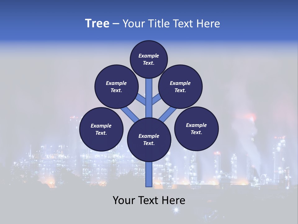 Equipment Smoke Blue PowerPoint Template