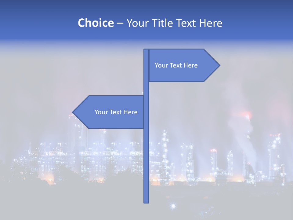 Equipment Smoke Blue PowerPoint Template