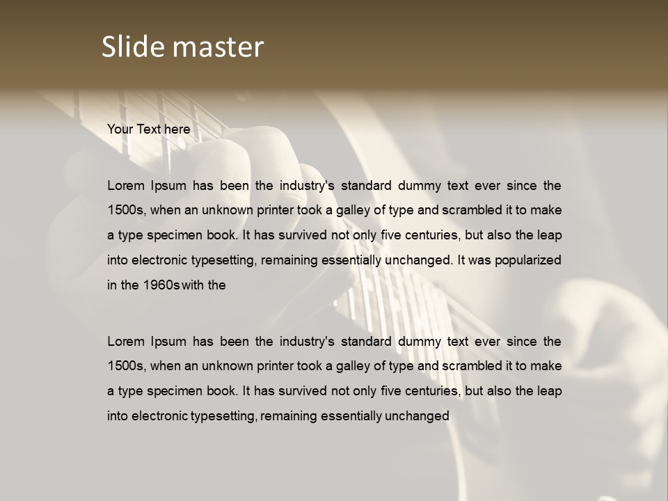 Music Band Sound PowerPoint Template