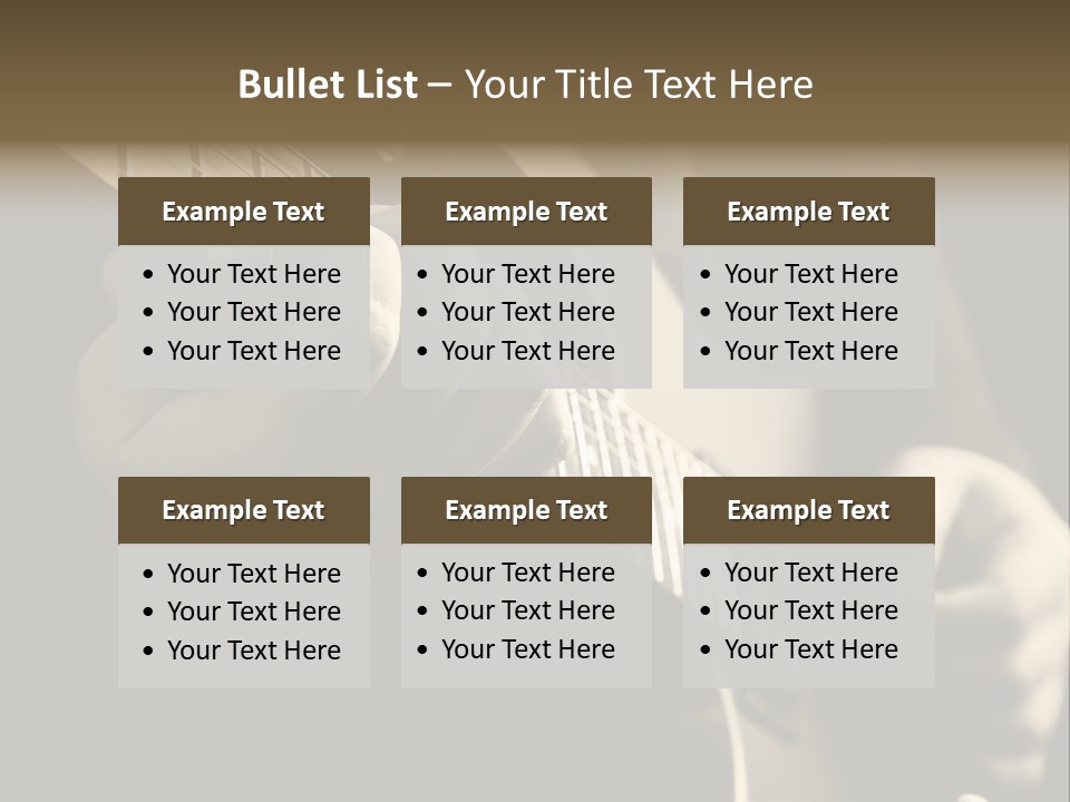 Music Band Sound PowerPoint Template