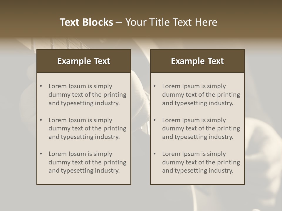 Music Band Sound PowerPoint Template