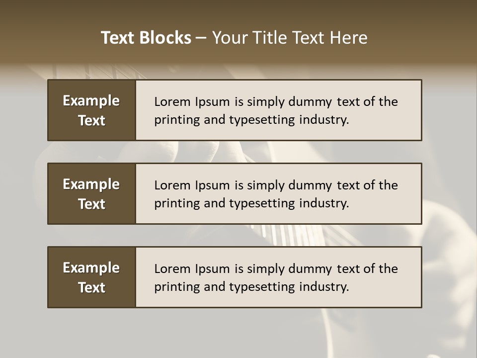 Music Band Sound PowerPoint Template
