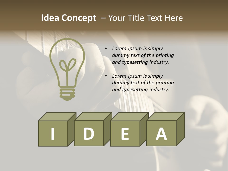 Music Band Sound PowerPoint Template