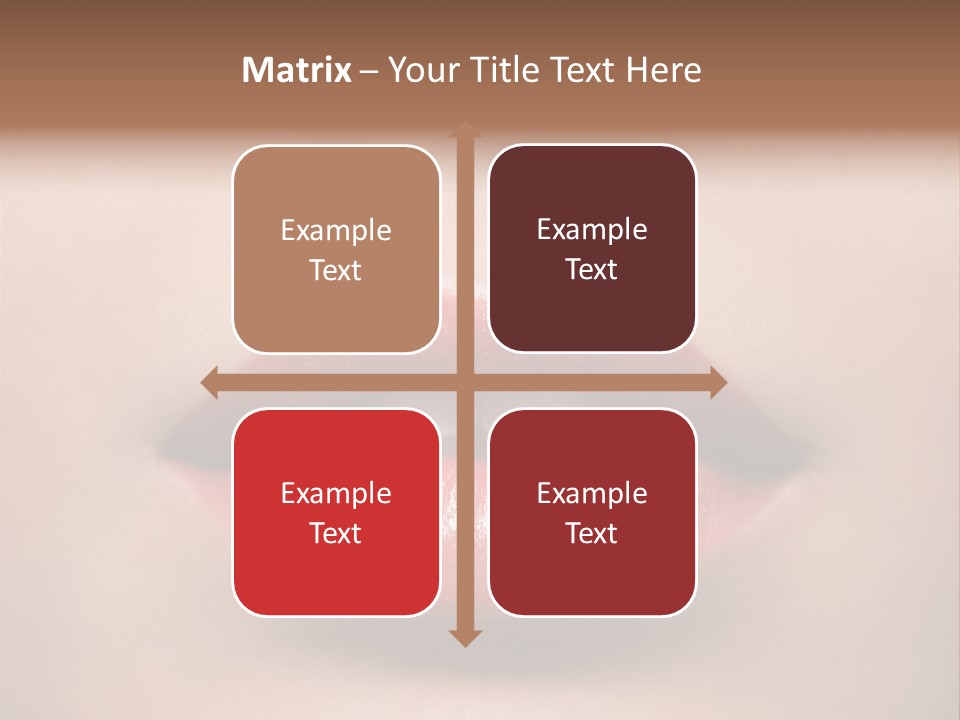 People Attractive Lipgloss PowerPoint Template