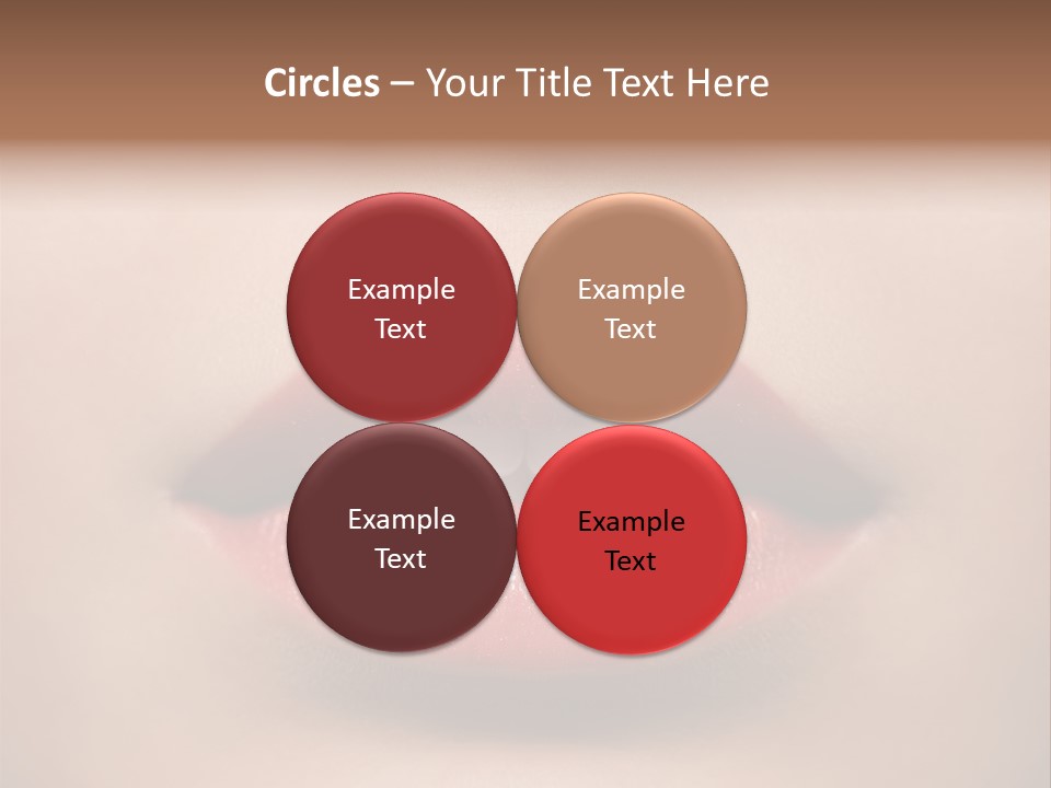 People Attractive Lipgloss PowerPoint Template