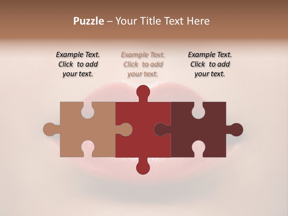 People Attractive Lipgloss PowerPoint Template