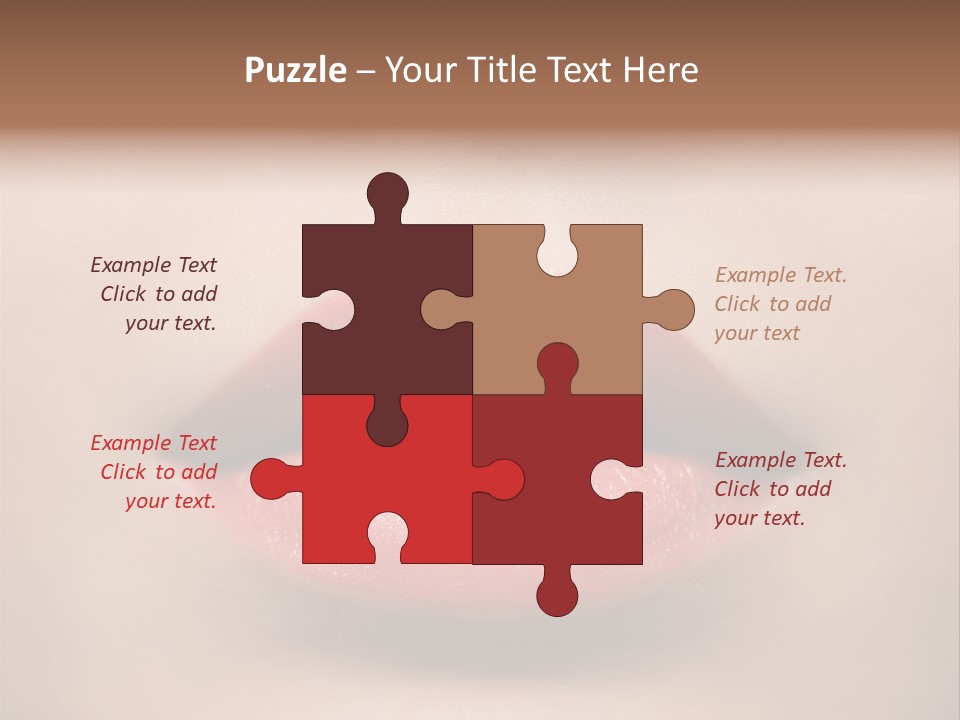 People Attractive Lipgloss PowerPoint Template