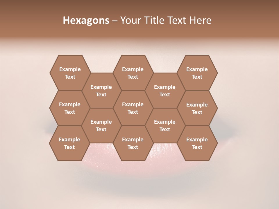 People Attractive Lipgloss PowerPoint Template