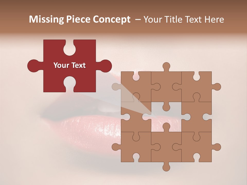 People Attractive Lipgloss PowerPoint Template