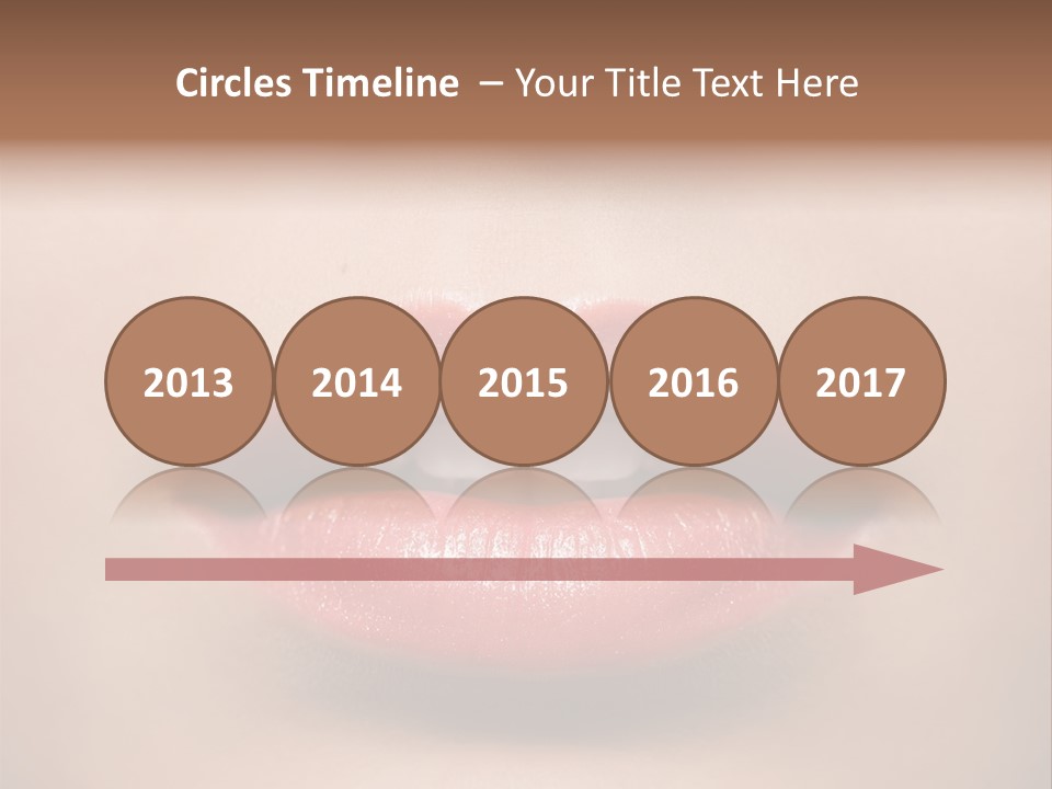 People Attractive Lipgloss PowerPoint Template