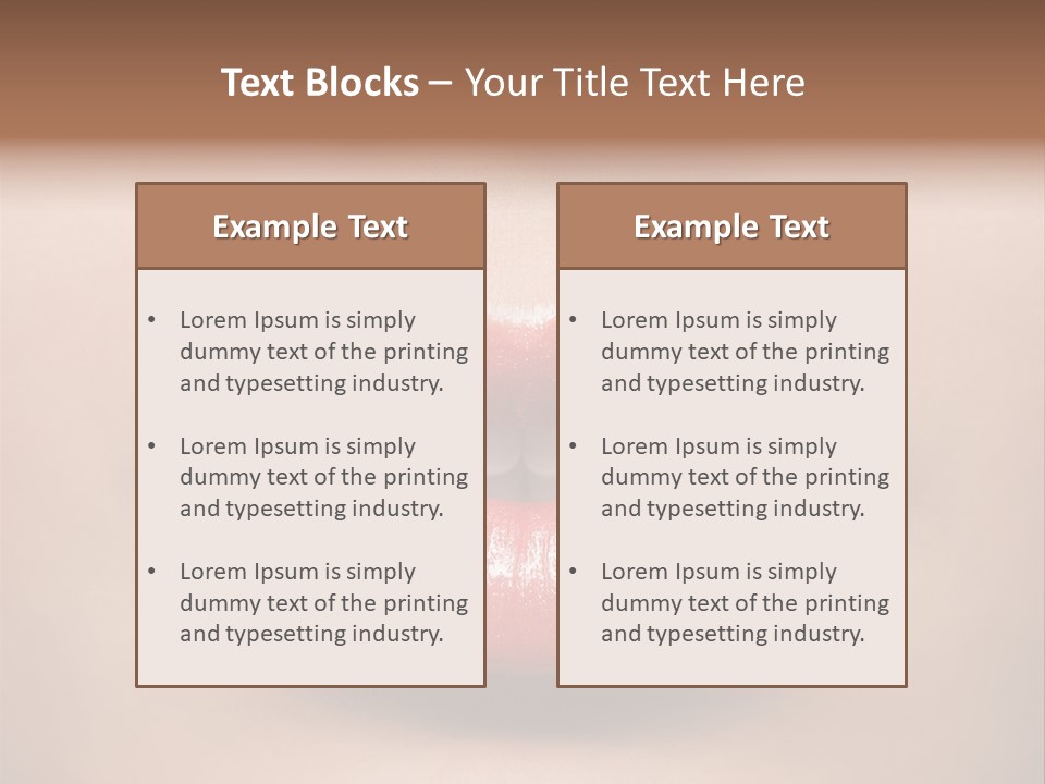 People Attractive Lipgloss PowerPoint Template