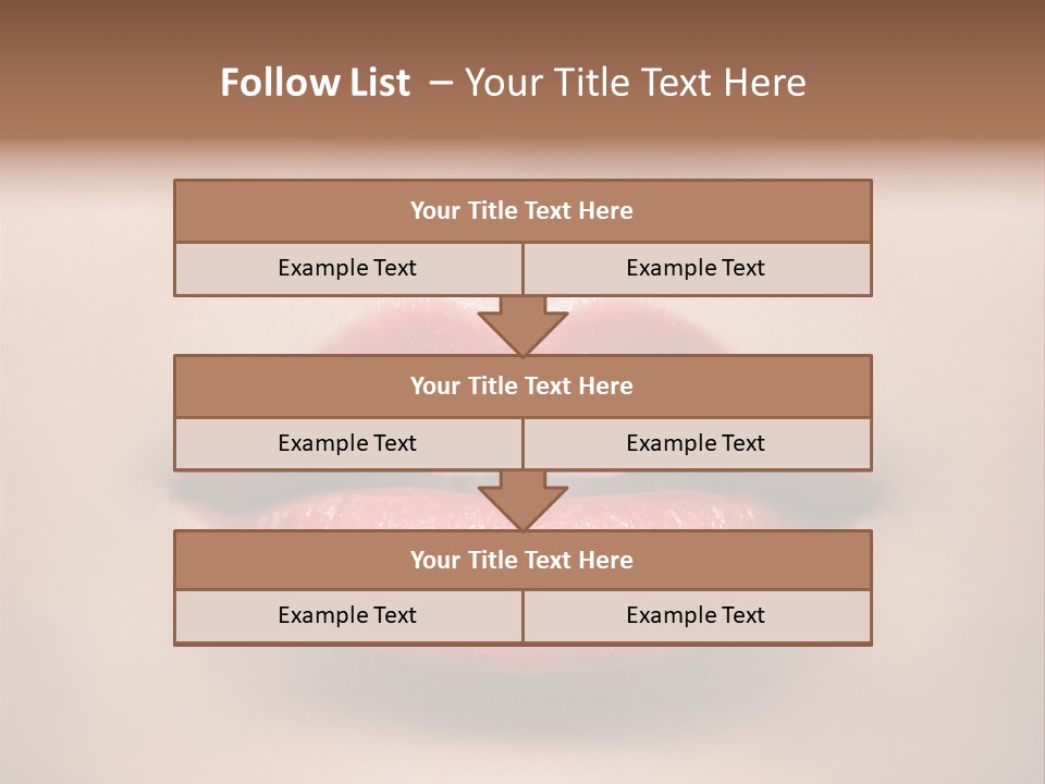 People Attractive Lipgloss PowerPoint Template