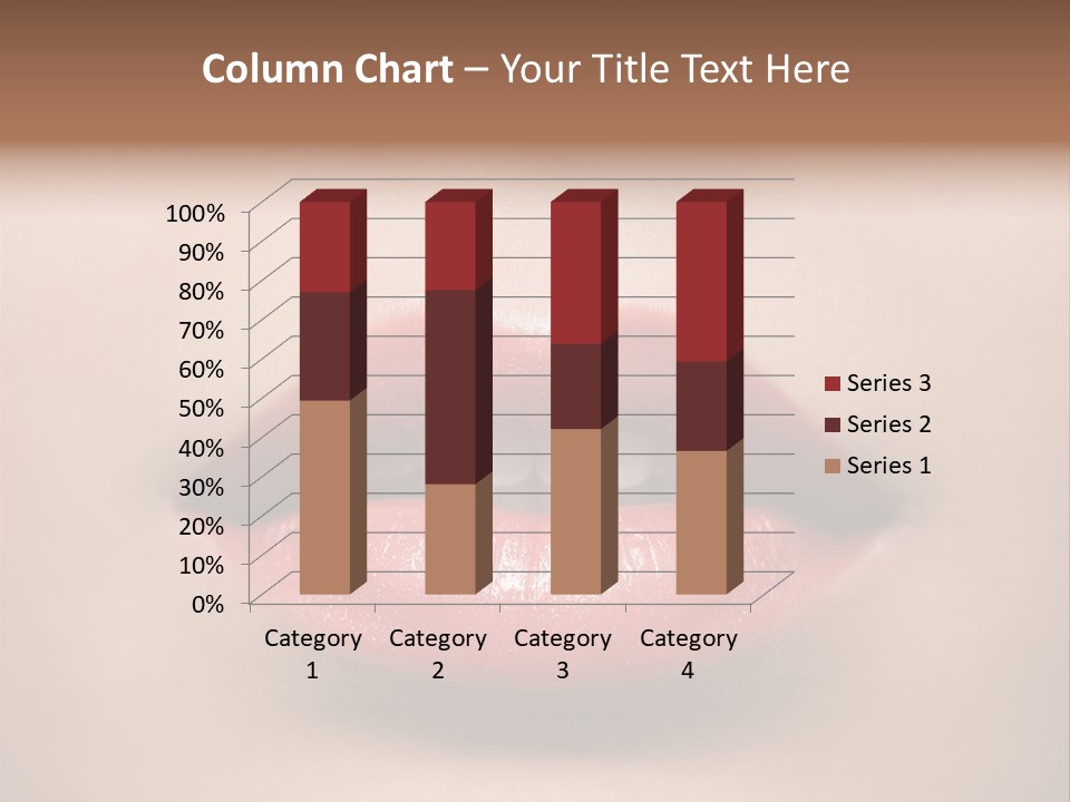 People Attractive Lipgloss PowerPoint Template