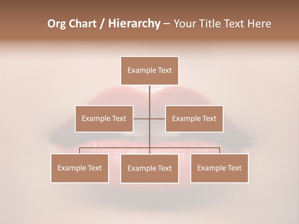 People Attractive Lipgloss PowerPoint Template