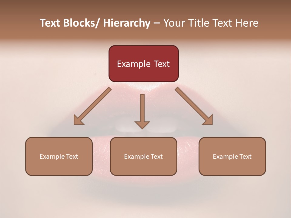 People Attractive Lipgloss PowerPoint Template