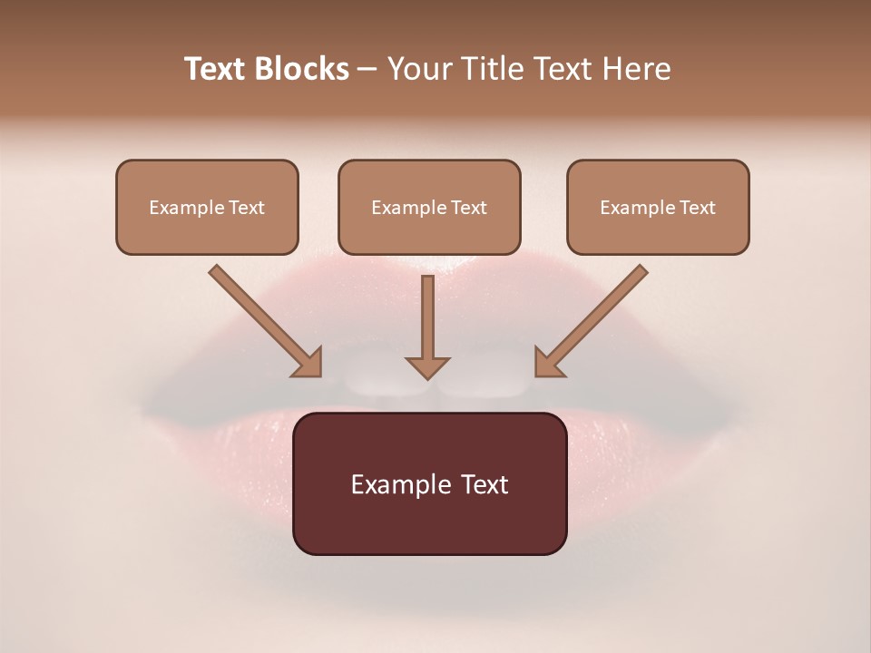 People Attractive Lipgloss PowerPoint Template