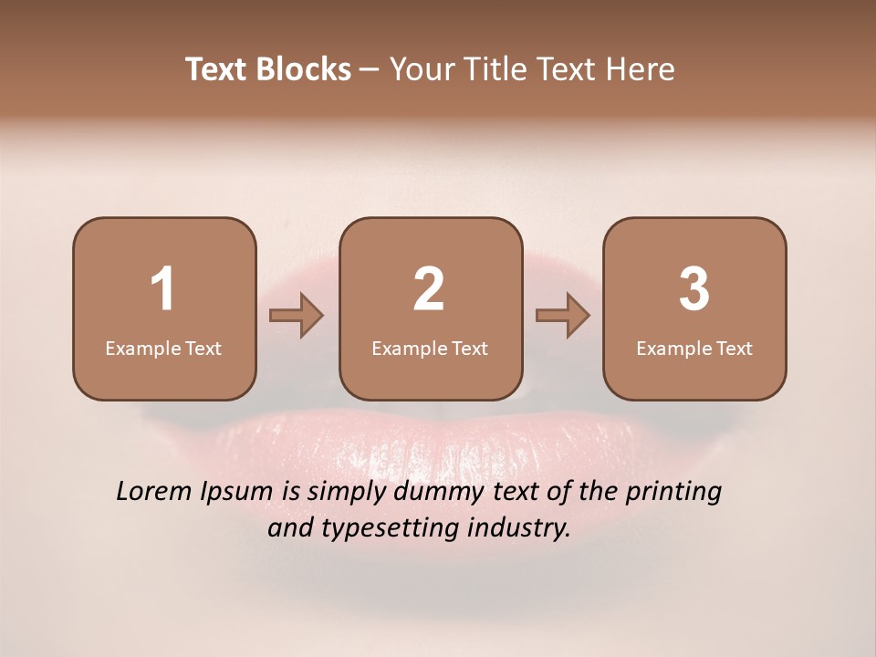 People Attractive Lipgloss PowerPoint Template