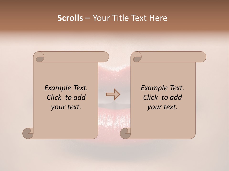People Attractive Lipgloss PowerPoint Template