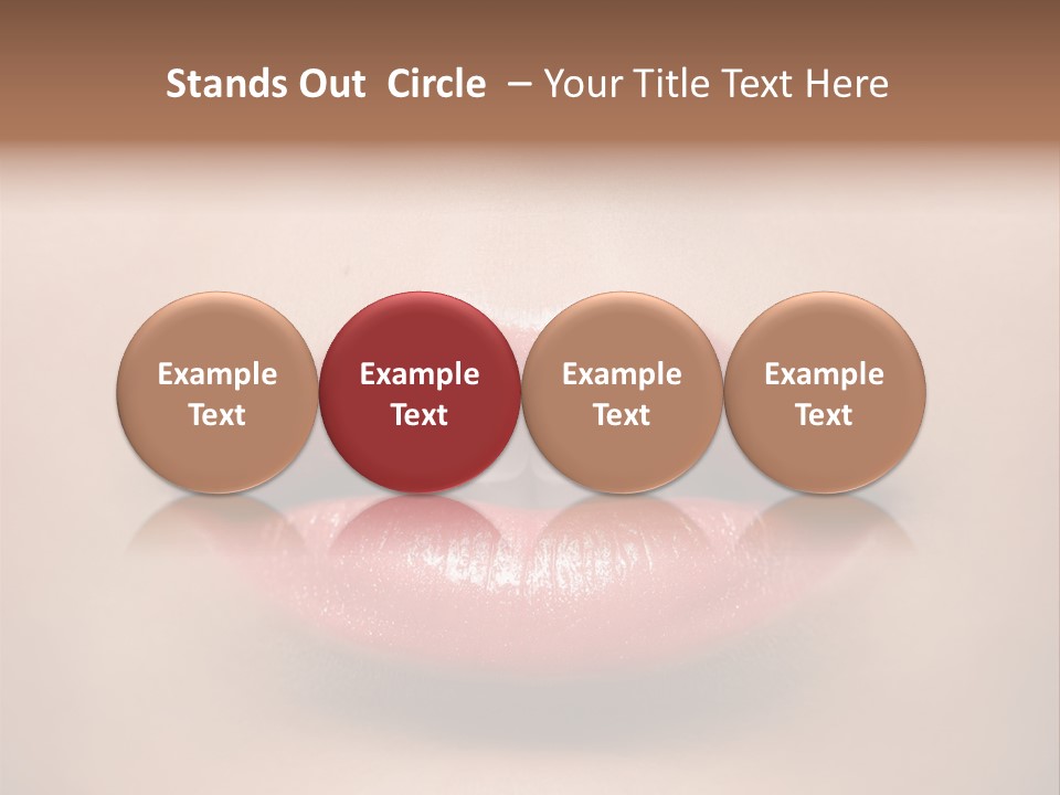 People Attractive Lipgloss PowerPoint Template