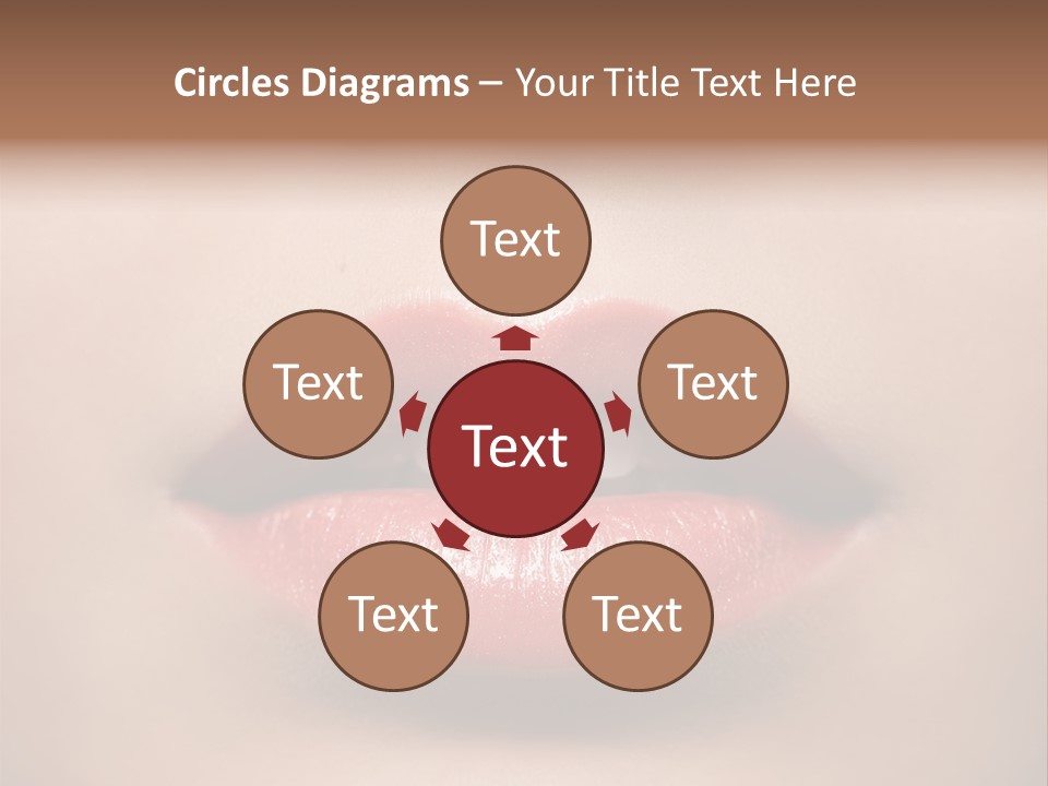 People Attractive Lipgloss PowerPoint Template