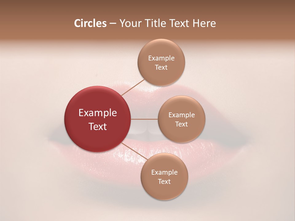 People Attractive Lipgloss PowerPoint Template