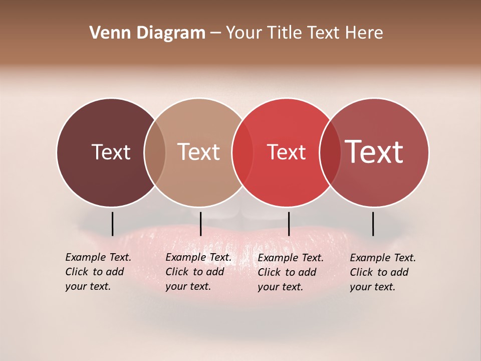 People Attractive Lipgloss PowerPoint Template