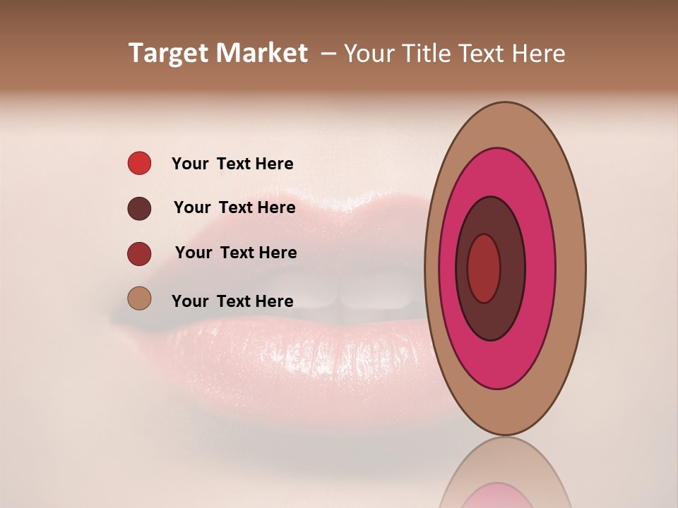 People Attractive Lipgloss PowerPoint Template