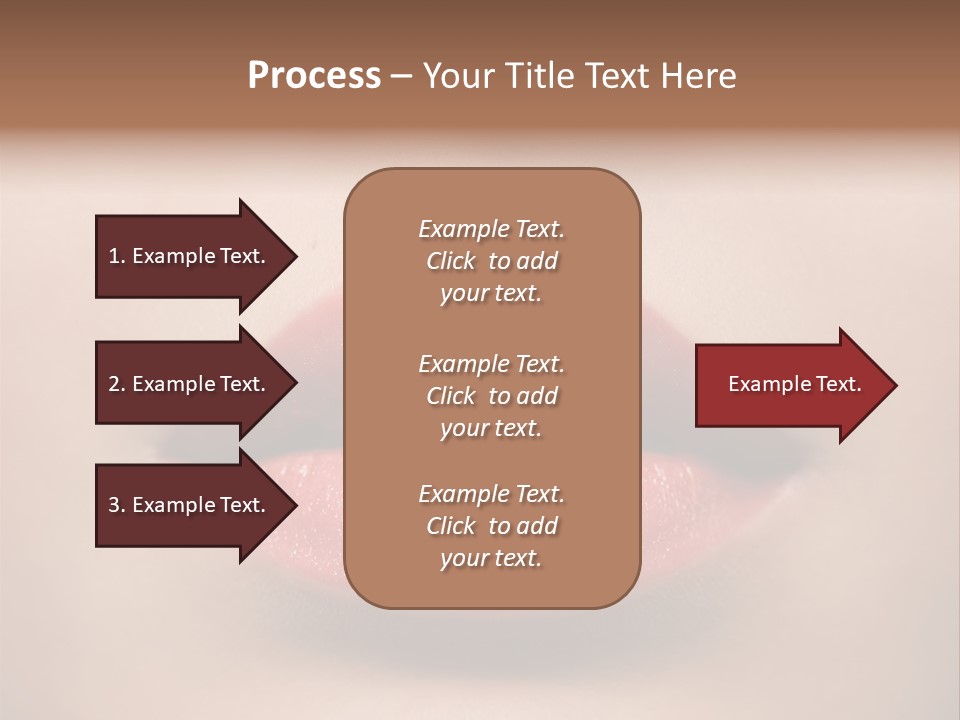 People Attractive Lipgloss PowerPoint Template